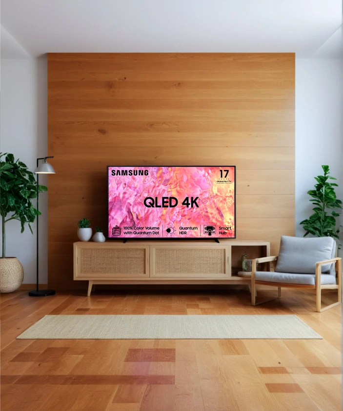 سامسونج تستعد لإطلاق تلفزيون QLED 4K بمعالج ذكاء اصطناعي وتجربة ترفيه متكاملة