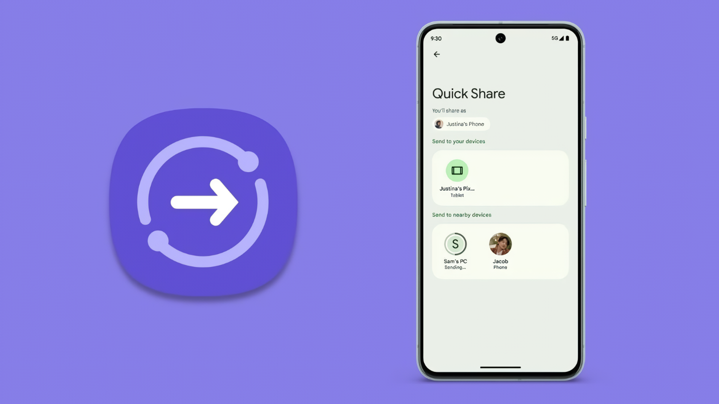 جوجل تطور Quick Share لتناسب الأجهزة اللوحية وChrome OS
