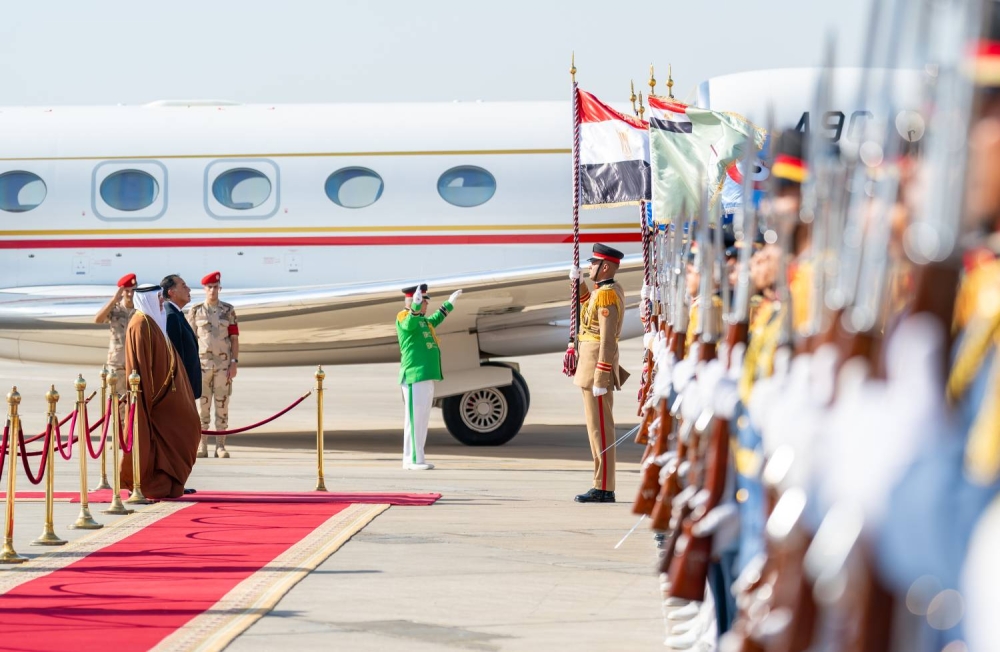 ولي العهد رئيس مجلس الوزراء يصل إلى جمهورية مصر العربية الشقيقة