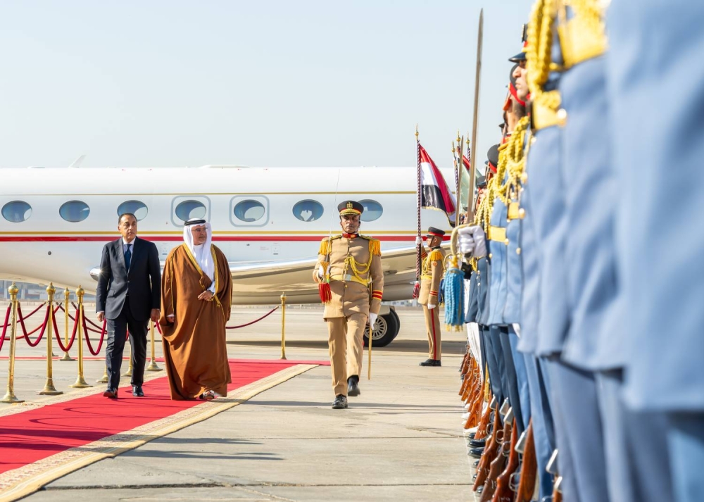 ولي العهد رئيس مجلس الوزراء يصل إلى جمهورية مصر العربية الشقيقة