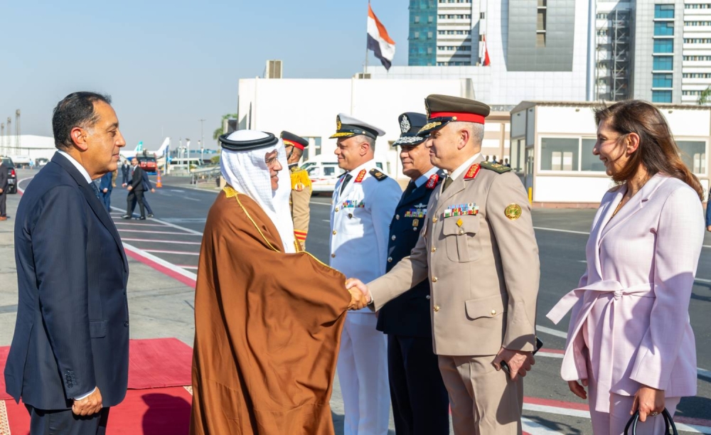 ولي العهد رئيس مجلس الوزراء يصل إلى جمهورية مصر العربية الشقيقة