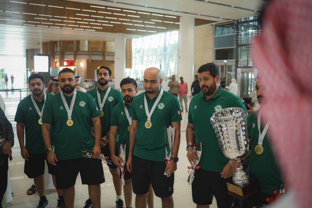 الهيئة العامة للرياضة تستقبل نادي البحرين بطل الأندية العربية لكرة الطاولة