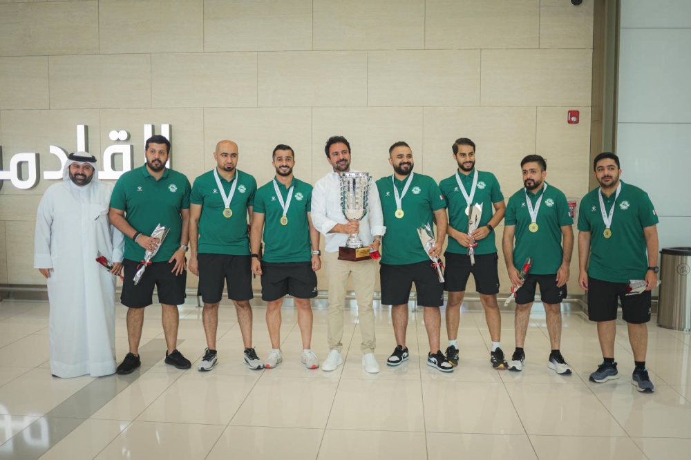 الهيئة العامة للرياضة تستقبل نادي البحرين بطل الأندية العربية لكرة الطاولة