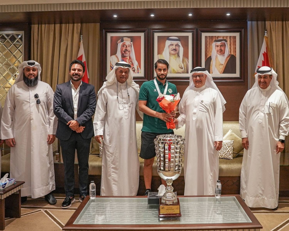 عسكر: انجاز نادي البحرين غير المسبوق يعكس دعم واهتمام خالد بن حمد