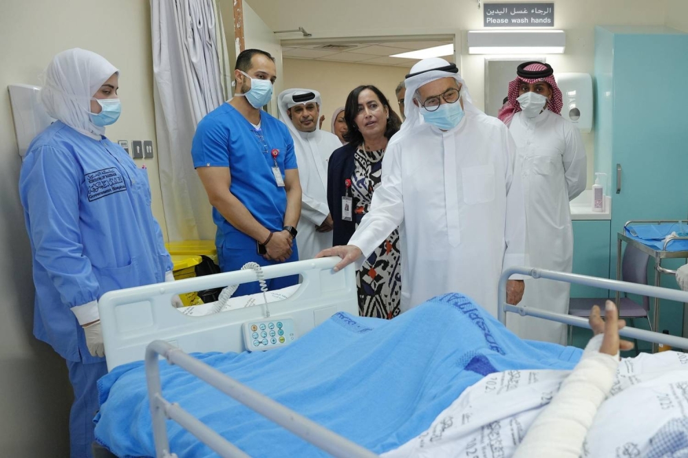 رئيس &laquo;الأعلى للصحة&raquo; يطلع على سير العمل في مجمع السلمانية الطبي عقب الحريق المحدود