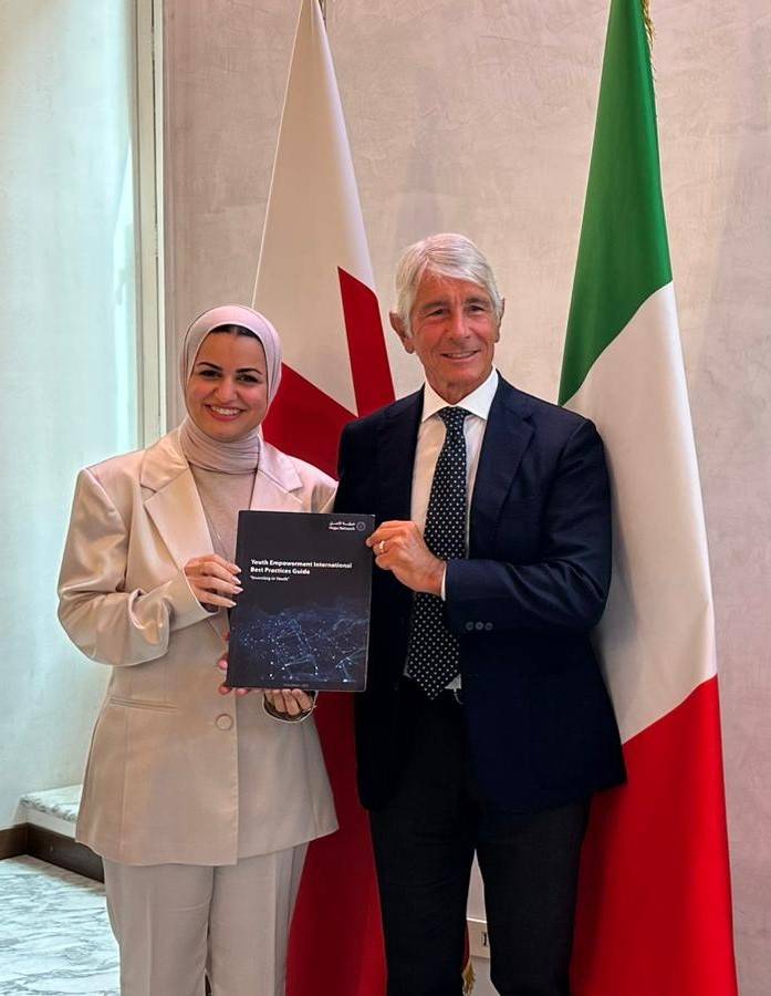 وزيرة الشباب تبحث مع نظيرها الإيطالي آفاق التعاون وتطوير المبادرات المشتركة