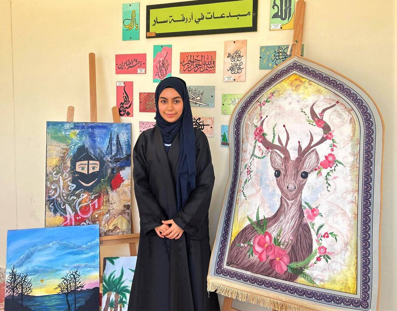 مدرسة سار الثانوية للبنات.. معرض فني ينبض بالإبداع