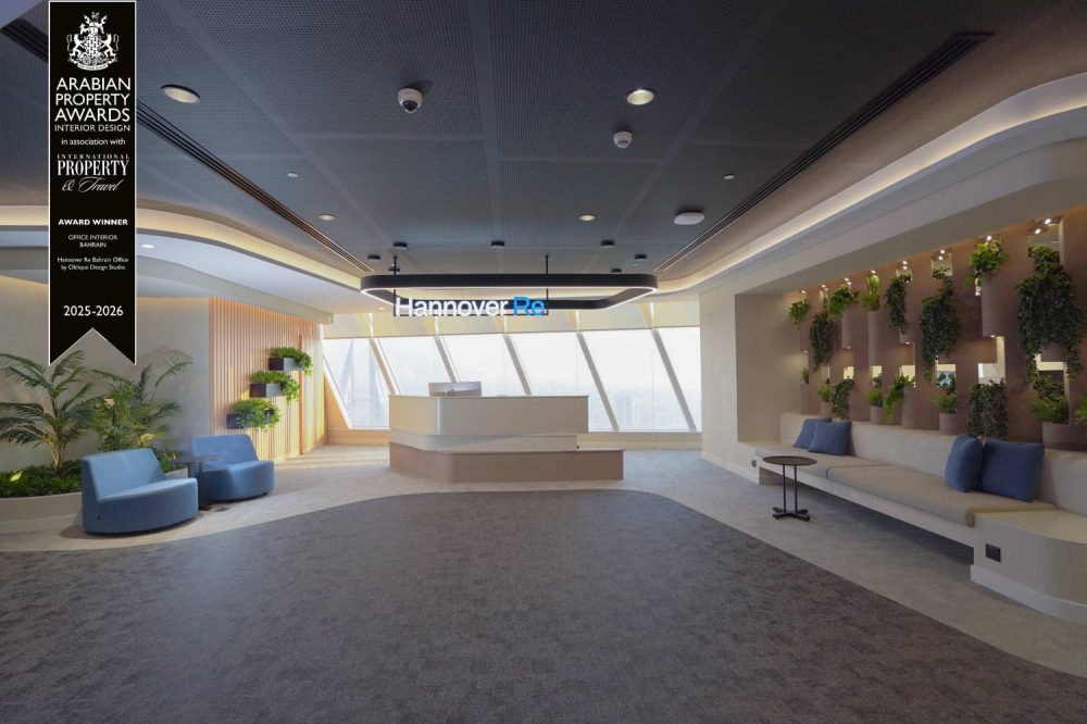 أوبليك ديزاين ستوديو تفوز بجائزة أفضل تصميم داخلي عن فئة المكاتب في البحرين