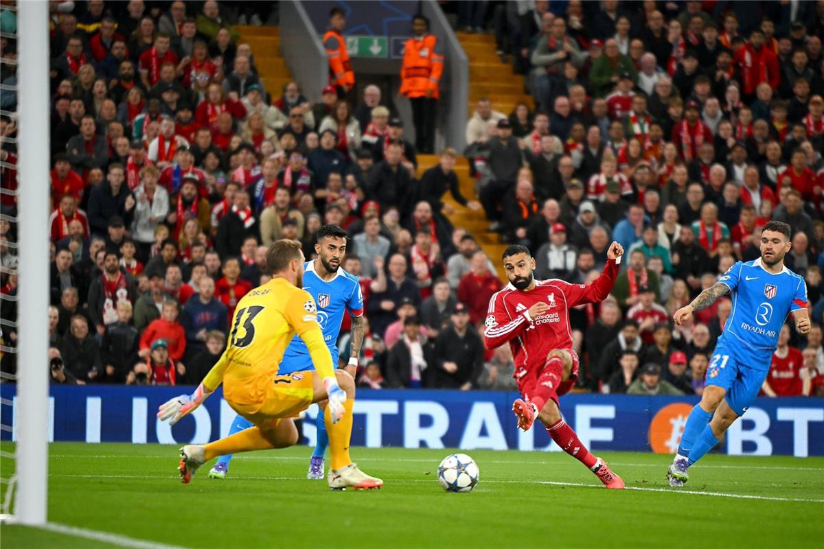 صلاح يتألق وفان دايك يحسمها.. ليفربول يهزم أتلتيكو مدريد 3-2 في دوري الأبطال