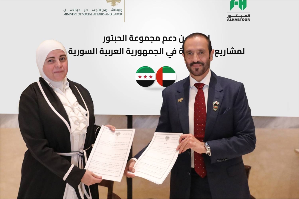 خلف الحبتور يعلن عن مبادرات مجتمعية في سوريا بقيمة 10 ملايين درهم إماراتي