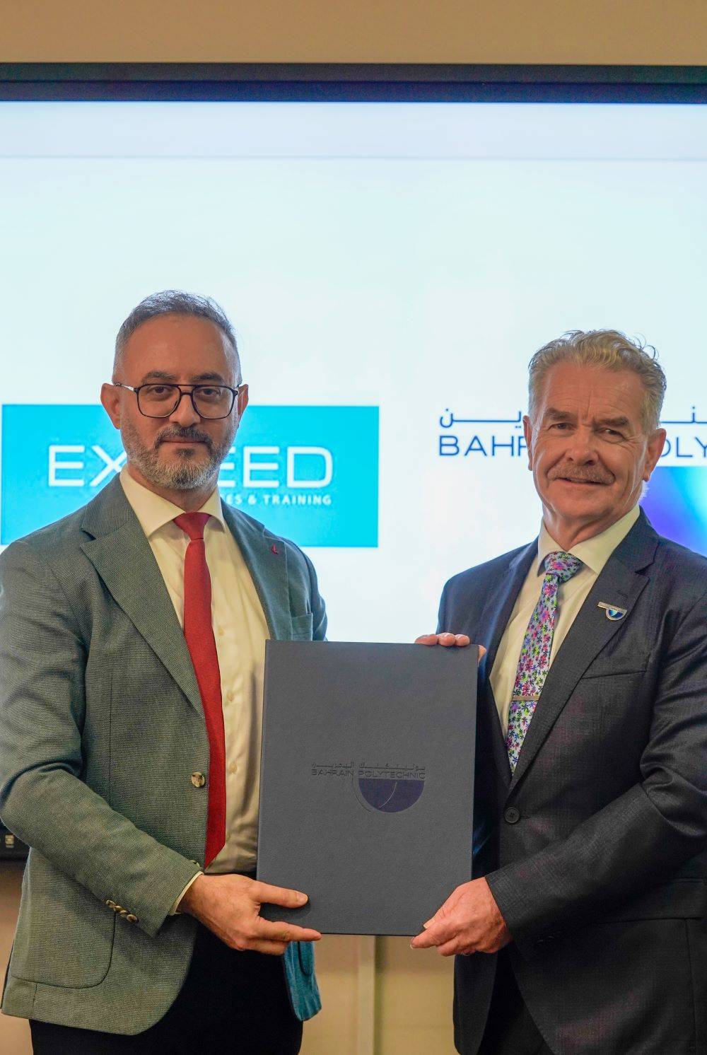 كلية البحرين التقنية (بوليتكنك البحرين) وشركة Exceeders توقعان مذكرة تفاهم
