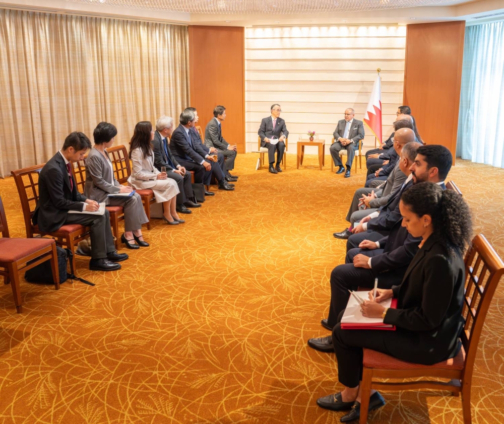 ولي العهد رئيس  الوزراء يلتقي مع وفدًا من جمعية رؤساء الشركات اليابانية "كيزاي دويوكاي"