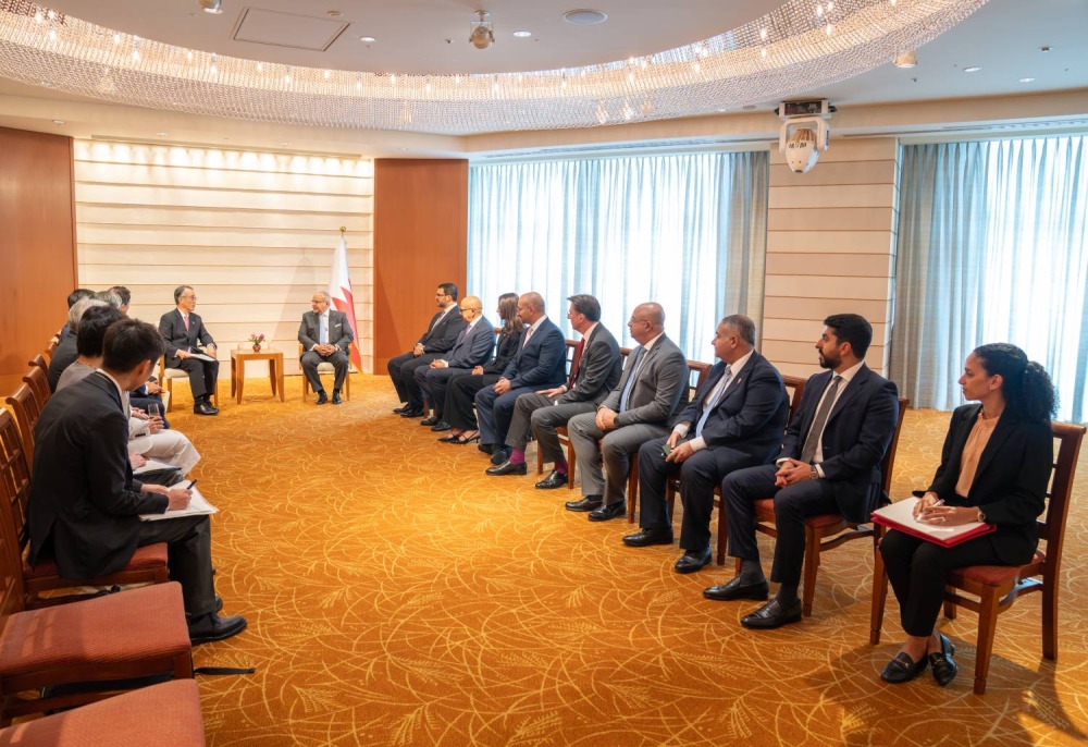 ولي العهد رئيس  الوزراء يلتقي مع وفدًا من جمعية رؤساء الشركات اليابانية "كيزاي دويوكاي"
