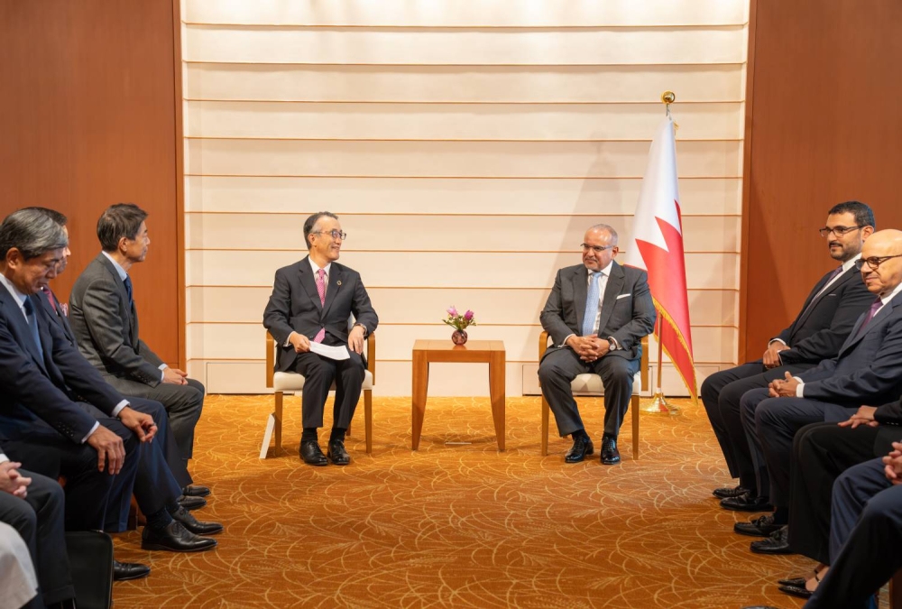 ولي العهد رئيس  الوزراء يلتقي مع وفدًا من جمعية رؤساء الشركات اليابانية "كيزاي دويوكاي"