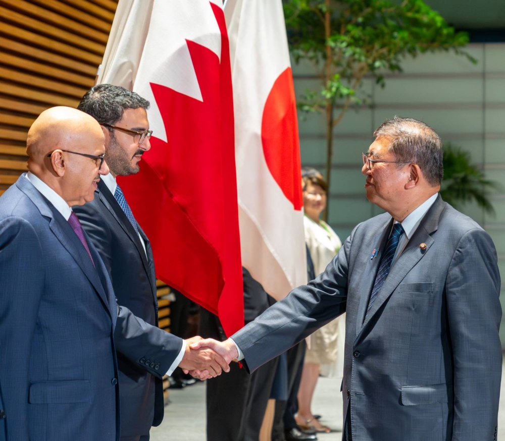 ولي العهد رئيس الوزراء: الشراكة الإستراتيجية بين البحرين واليابان تسهم في فتح آفاق جديدة بالقطاعات الحيوية