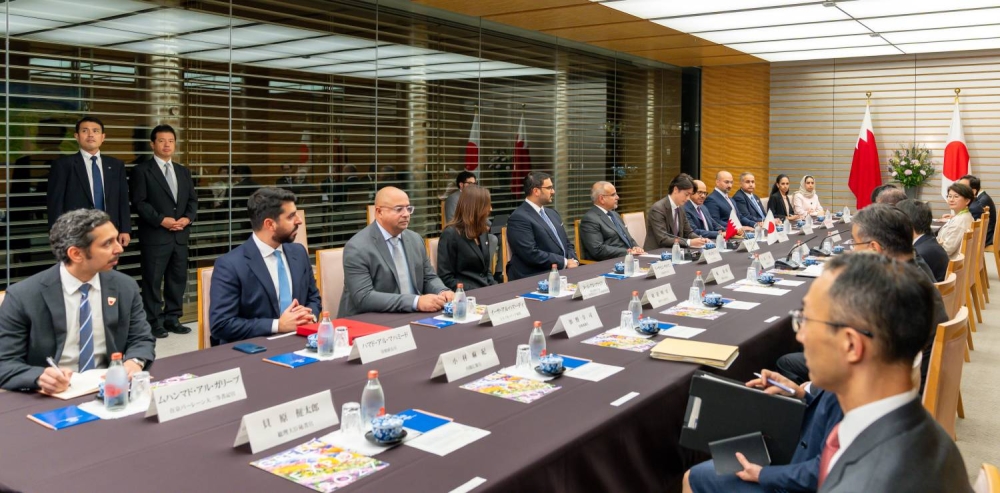 ولي العهد رئيس الوزراء: الشراكة الإستراتيجية بين البحرين واليابان تسهم في فتح آفاق جديدة بالقطاعات الحيوية