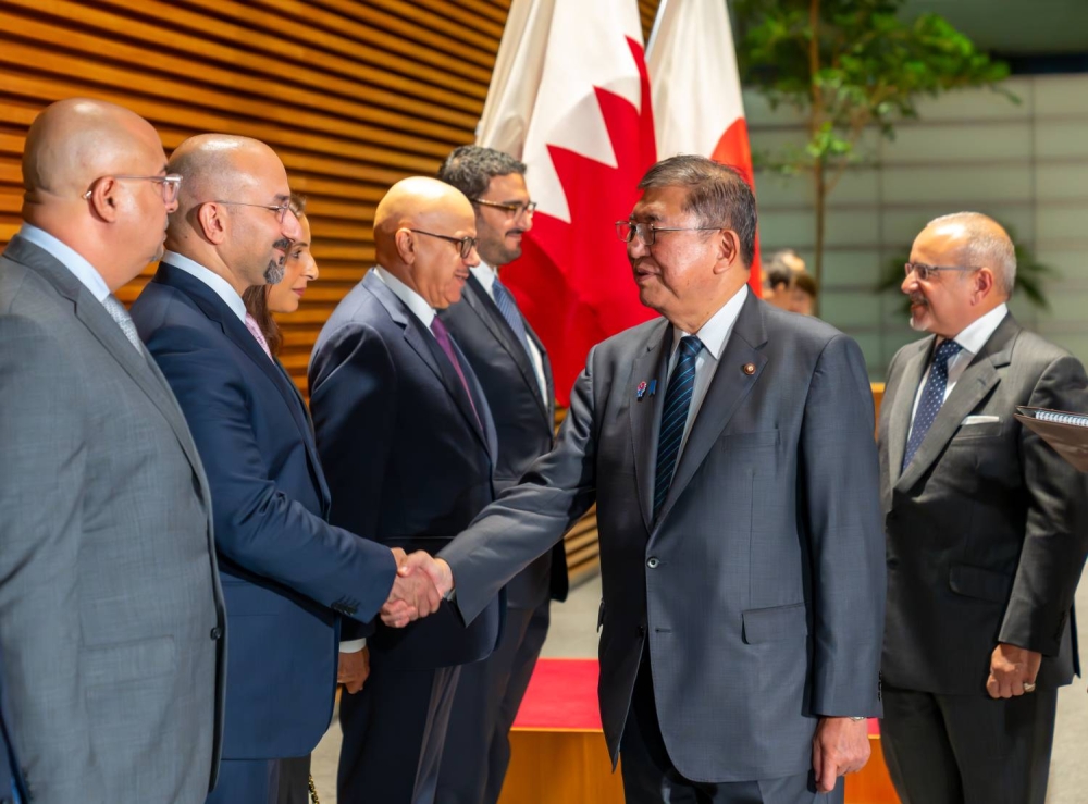 ولي العهد رئيس الوزراء: الشراكة الإستراتيجية بين البحرين واليابان تسهم في فتح آفاق جديدة بالقطاعات الحيوية
