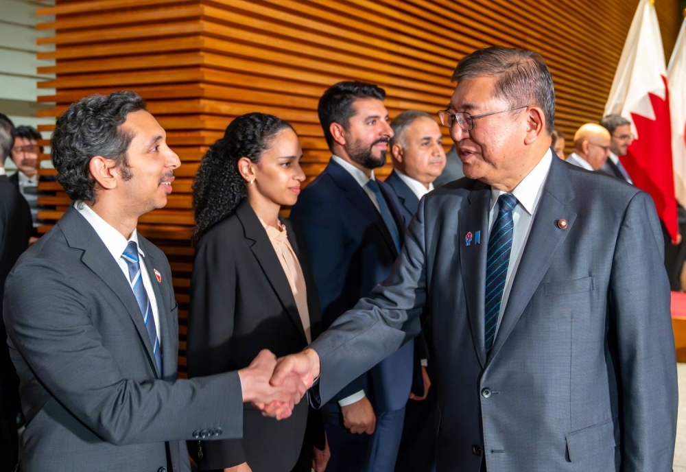 ولي العهد رئيس الوزراء: الشراكة الإستراتيجية بين البحرين واليابان تسهم في فتح آفاق جديدة بالقطاعات الحيوية