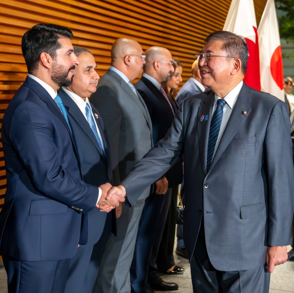 ولي العهد رئيس الوزراء: الشراكة الإستراتيجية بين البحرين واليابان تسهم في فتح آفاق جديدة بالقطاعات الحيوية