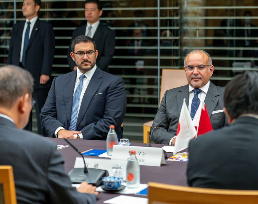 ولي العهد رئيس الوزراء: الشراكة الإستراتيجية بين البحرين واليابان تسهم في فتح آفاق جديدة بالقطاعات الحيوية