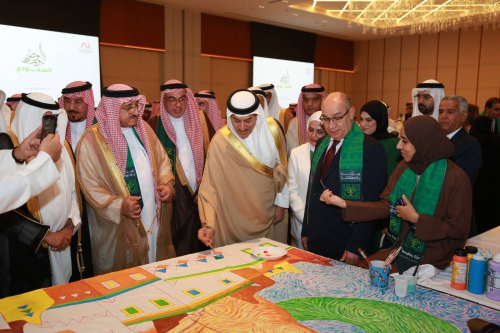 طلبة الجامعة الأهلية يحتفلون باليوم الوطني السعودي بروح الأخوّة الخليجية