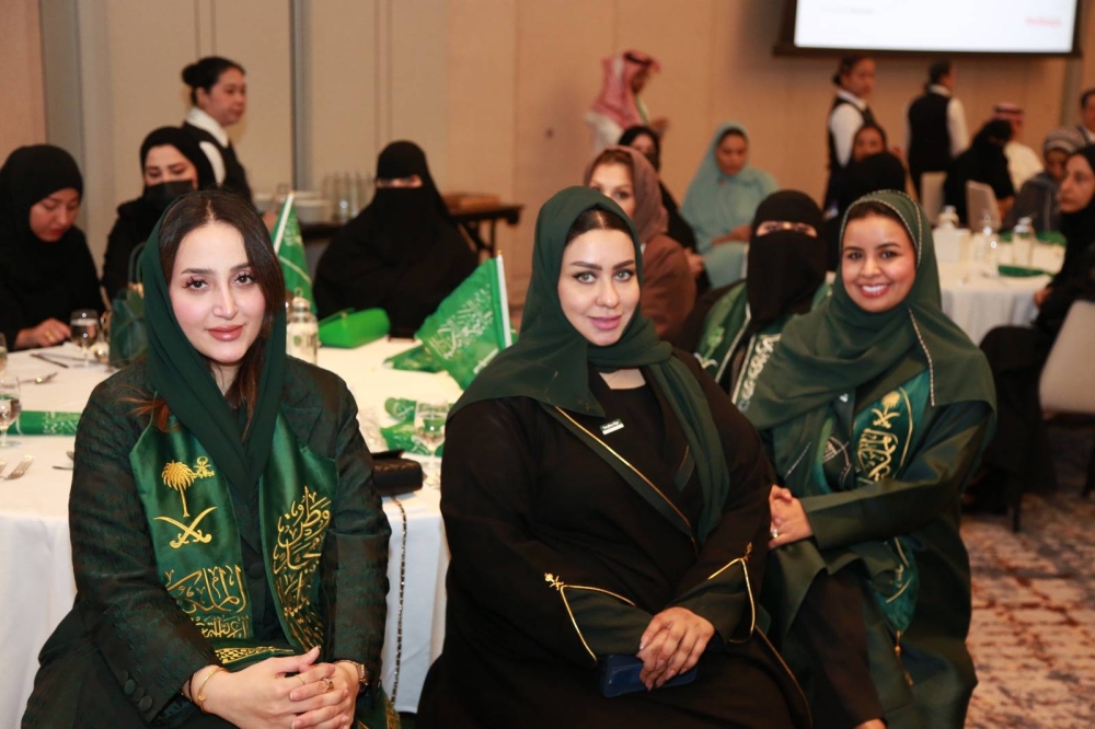 طلبة الجامعة الأهلية يحتفلون باليوم الوطني السعودي بروح الأخوّة الخليجية