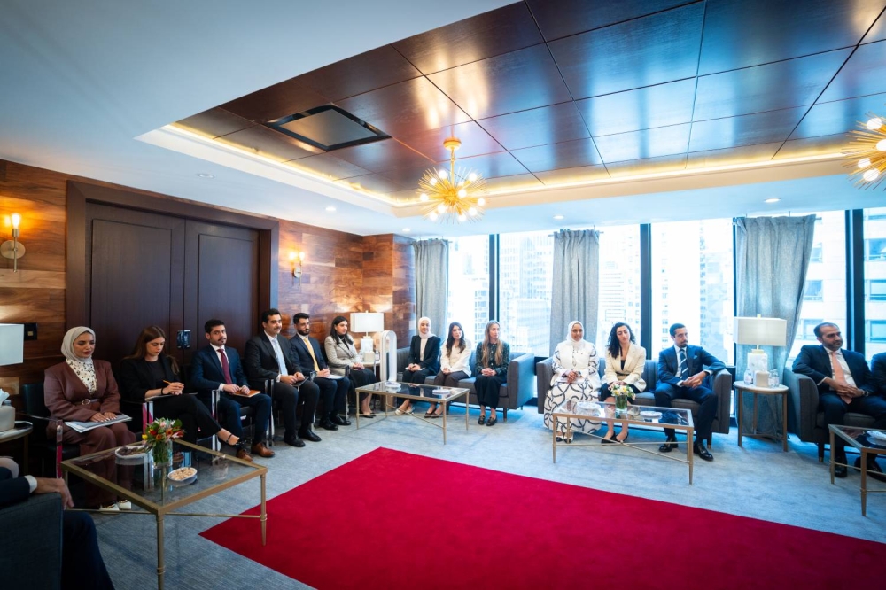 وزير الخارجية يلتقي أعضاء الوفد الدبلوماسي المشارك في فريق البحرين للعضوية غير الدائمة في مجلس الأمن الدولي