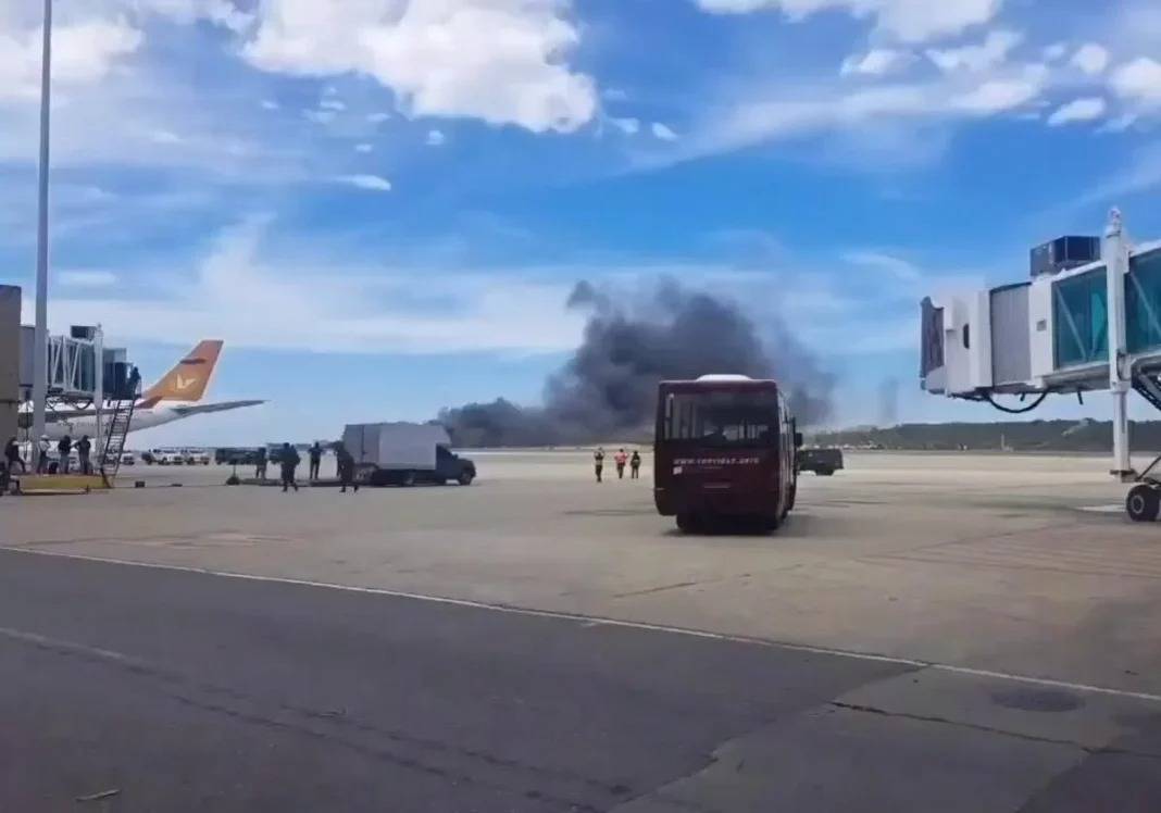 إصابة شخصين إثر تحطم طائرة خاصة في مطار فنزويلا الرئيسي