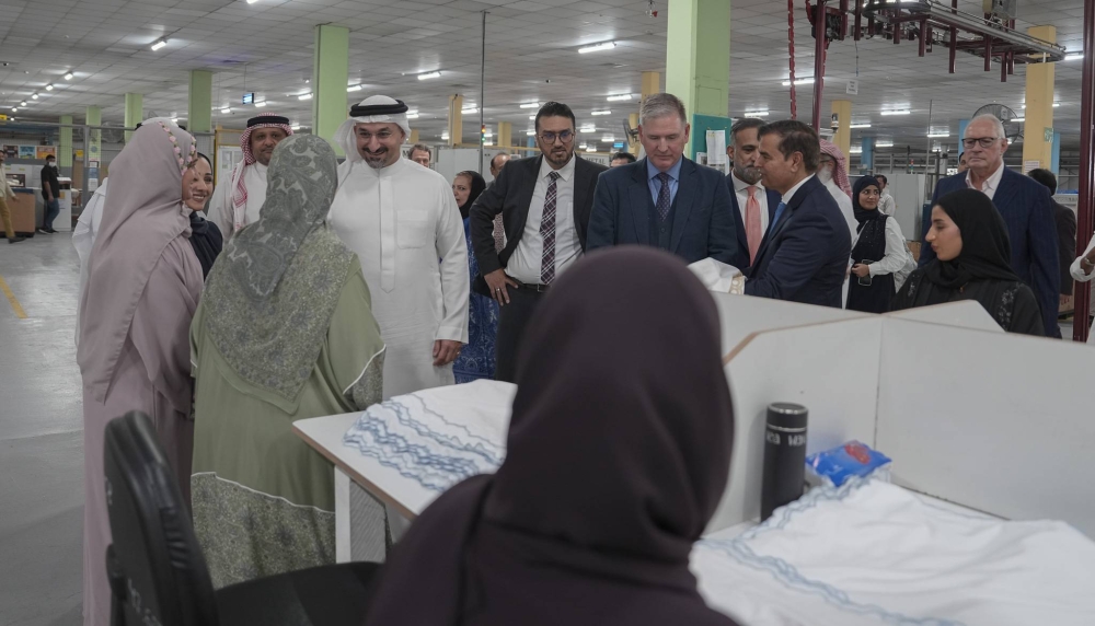 تدشين الخط الانتاجي الجديد للمنسوجات في مصنع &laquo;ويست بوينت هوم بحرين&raquo;