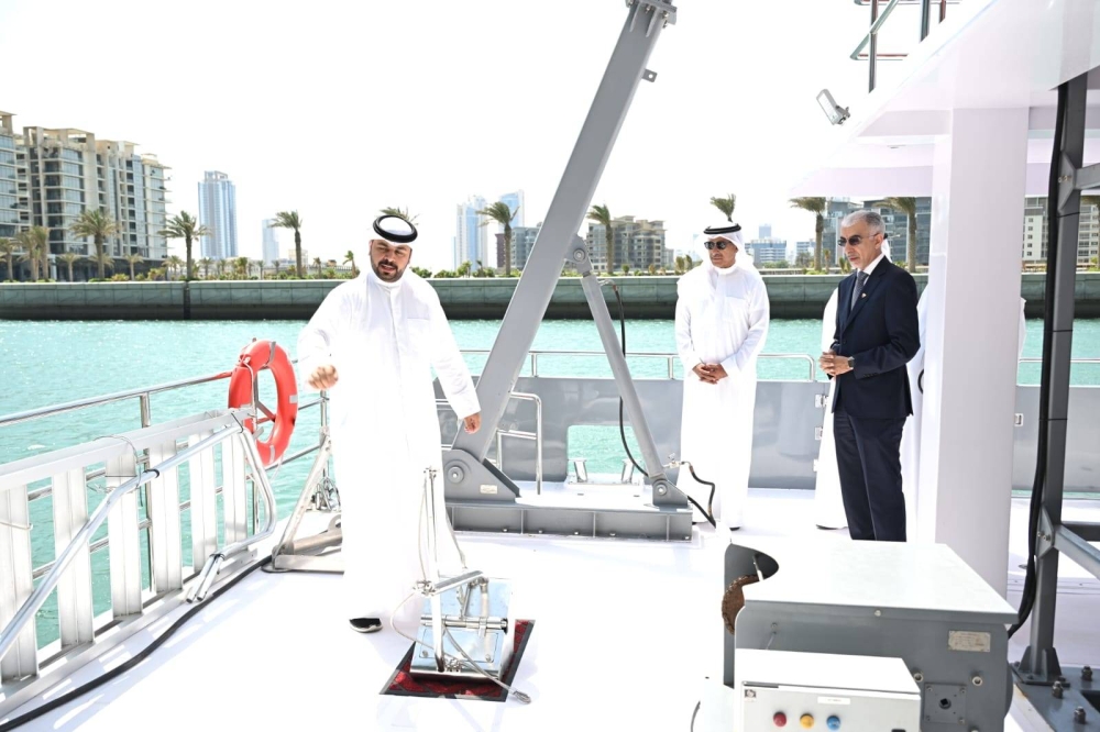 زيارة مشتركة لسفينة "المساحة 2050" لاستعراض قدراتها المتقدمة في دعم المشاريع التنموية