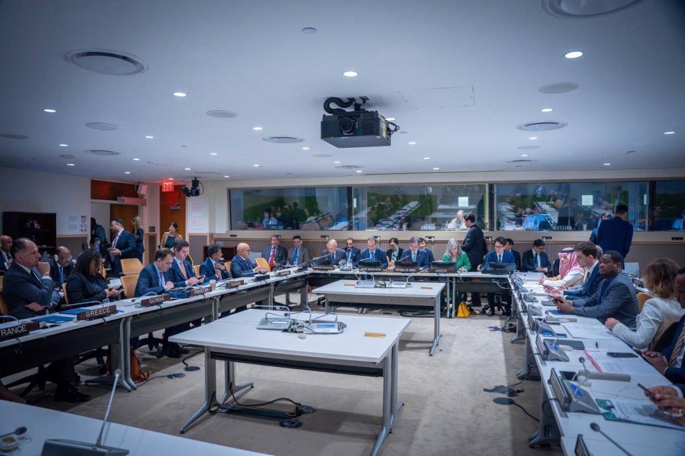 وزير الخارجية يشارك في اجتماع الترويكا العربية بأعضاء مجلس الأمن الدولي