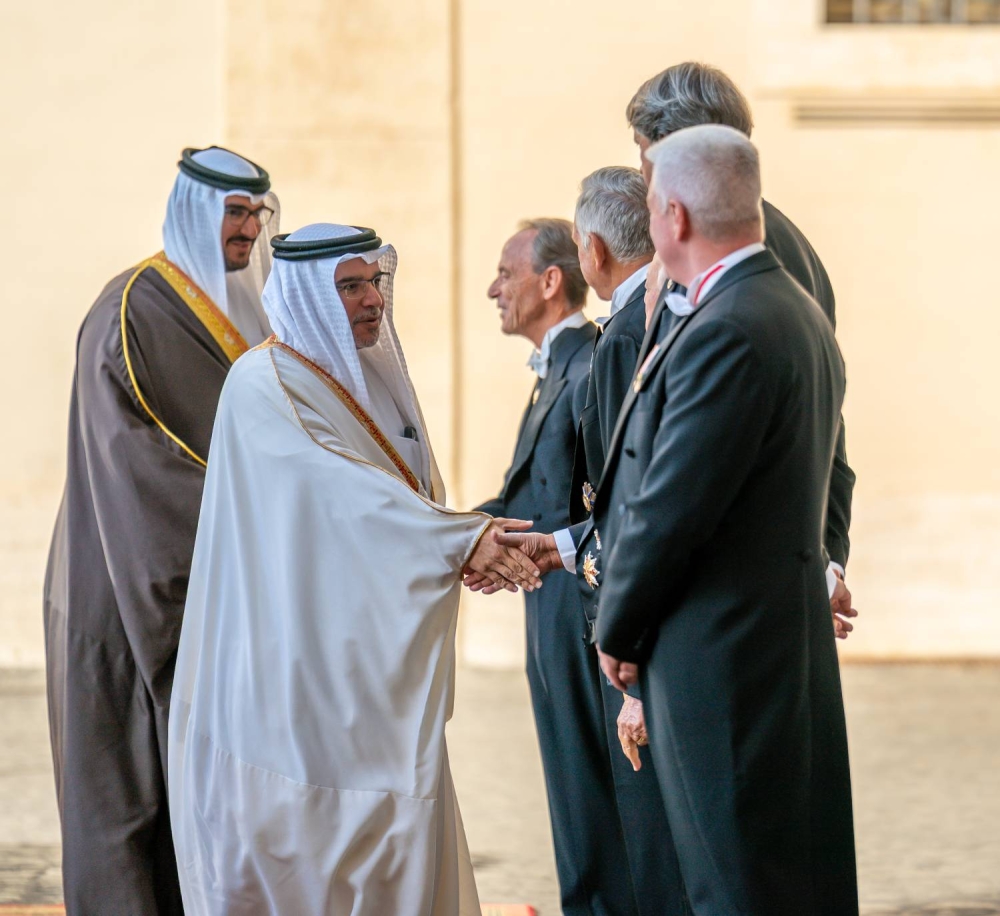 ولي العهد رئيس الوزراء يلتقي قداسة البابا ليو الرابع عشر بابا الفاتيكان