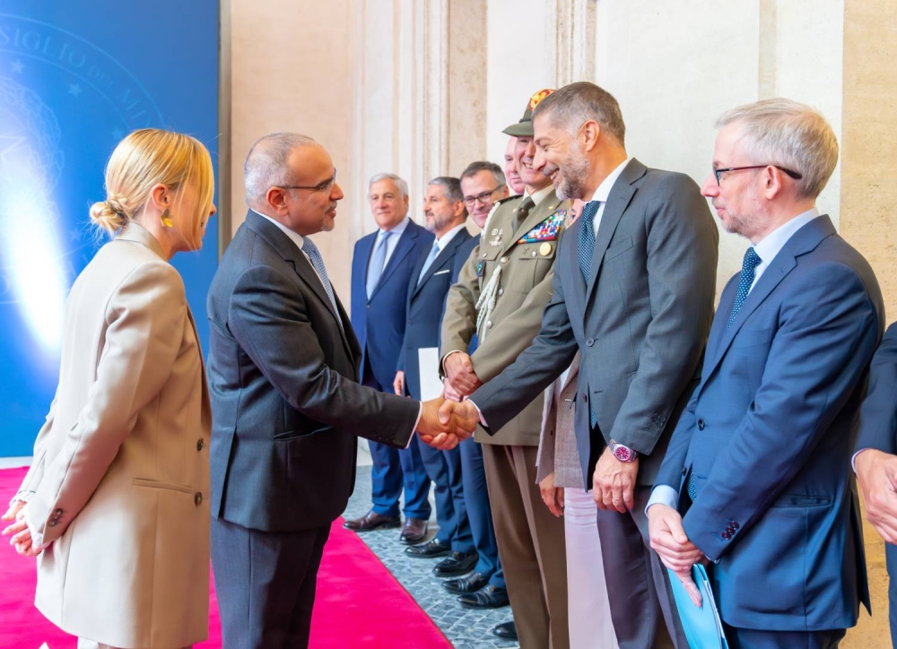 ولي العهد رئيس الوزراء: الدفع بمستويات التعاون والتنسيق والشراكة مع إيطاليا نحو آفاق أرحب