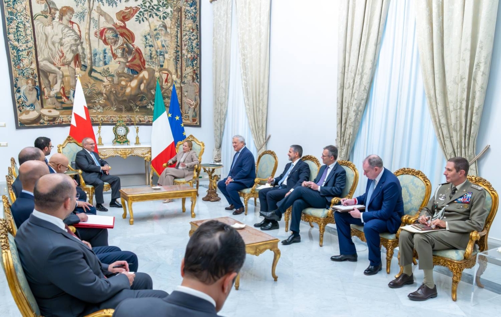 ولي العهد رئيس الوزراء: الدفع بمستويات التعاون والتنسيق والشراكة مع إيطاليا نحو آفاق أرحب