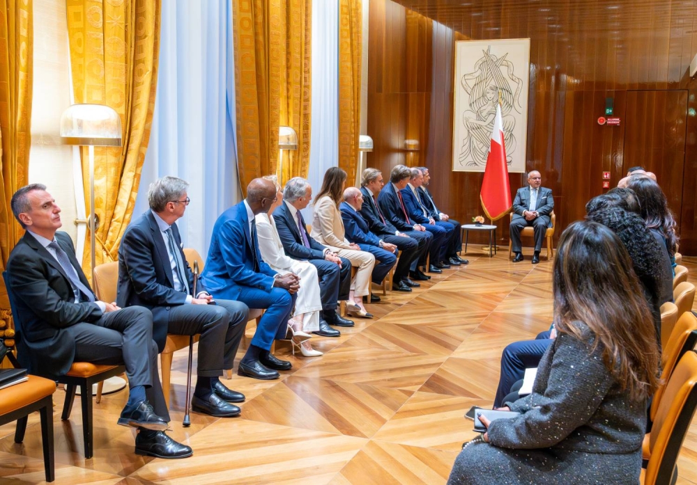 ولي العهد رئيس الوزراء: تقدُّم بمسارات العلاقات البحرينية الإيطالية على الصعيدين الاقتصادي والتجاري