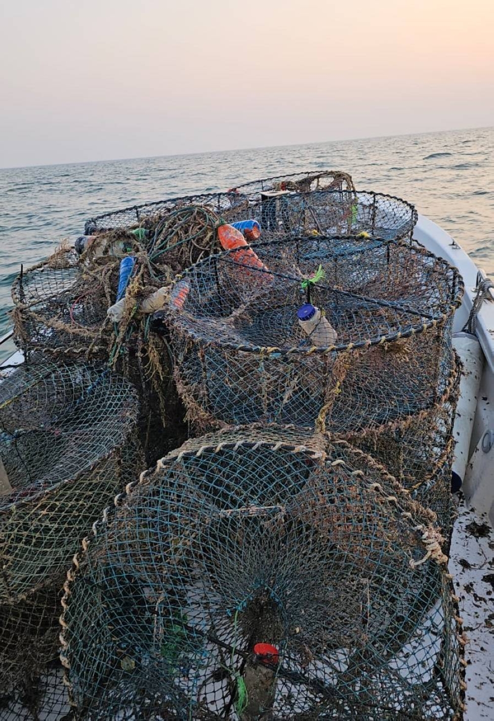 خفر السواحل تضبط 433 مصيدة وشباك صيد مخالفة خلال شهر سبتمبر