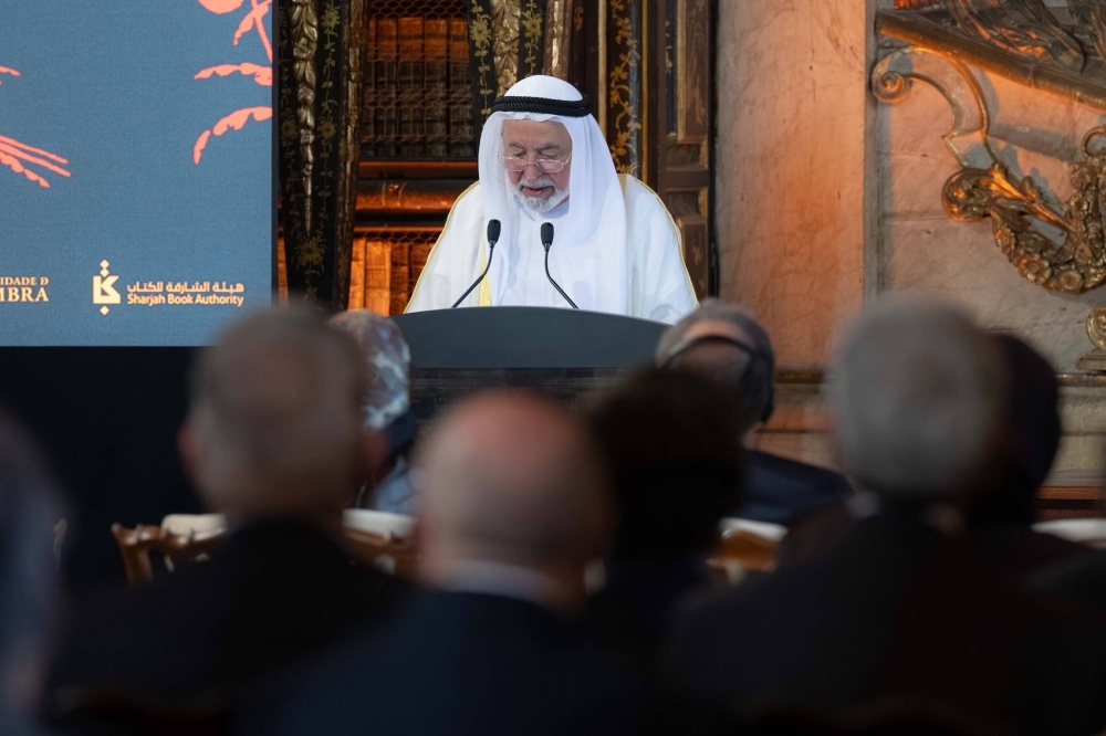 حاكم الشارقة يفتتح "مركز الدراسات العربية" في جامعة كويمبرا البرتغالية