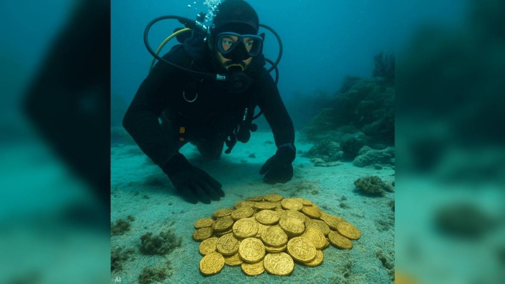 كنز مفقود.. غواصون ينتشلون عملات بقيمة مليون دولار