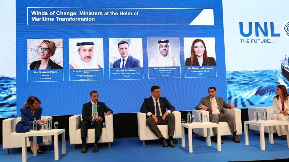 وزير المواصلات والاتصالات يشارك في أعمال النسخة التاسعة عشر من مؤتمر قبرص العالمي للملاحة