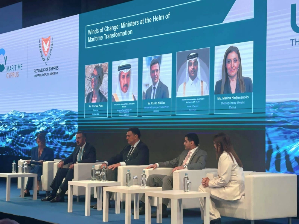 وزير المواصلات والاتصالات يشارك في أعمال النسخة التاسعة عشر من مؤتمر قبرص العالمي للملاحة
