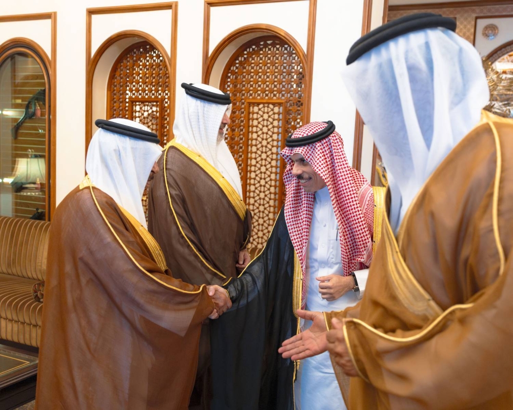 الملك يستقبل وزير الخارجية السعودي الأمير فيصل بن فرحان