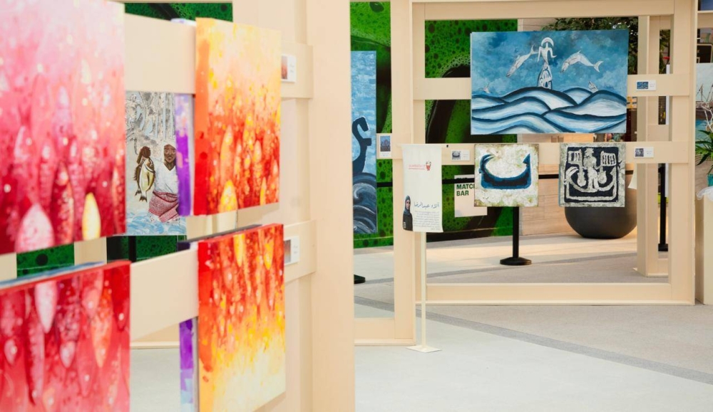 الأمين العام للمؤسسة الملكية للأعمال الإنسانية يفتتح المعرض الفني الأول (أوه يا مال)