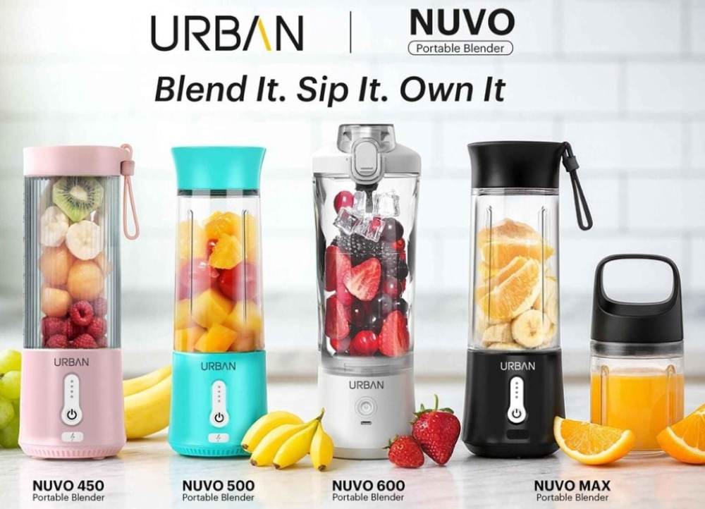 بتصميم عصري وأداء قوي..URBAN تطلق سلسلة خلاطات Nuvo المحمولة