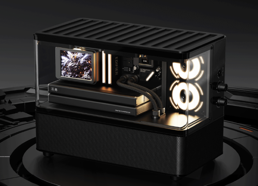 Edifier تطلق مكبر الصوت Huazai New Cyber بشاشة ذكية وإضاءة RGB