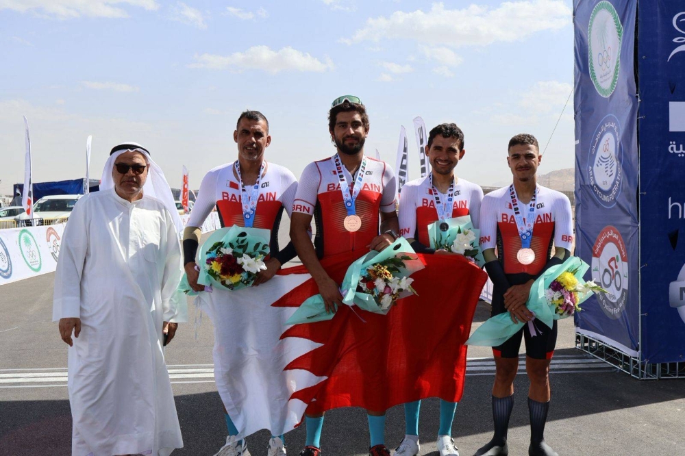 برونزية ثانية للبحرين في عربية الدراجات الهوائية