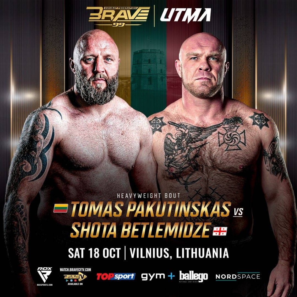 المقاتلون الليتوانيون الصاعدون يستعدون للتألق في BRAVE CF 99