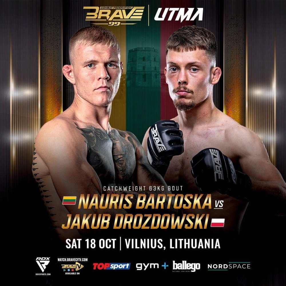 المقاتلون الليتوانيون الصاعدون يستعدون للتألق في BRAVE CF 99