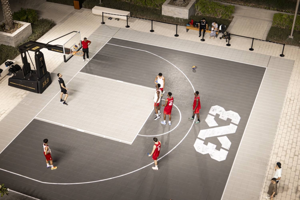مجمع مراسي جاليريا البحرين يدشن ملاعب كرة السلة 3x3 دعمًا للشباب والرياضة