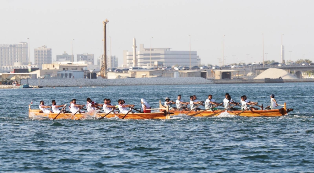 قوارب التجديف الشعبي على موعد مع كأس ناصر بن حمد قبل النهائي الكبير