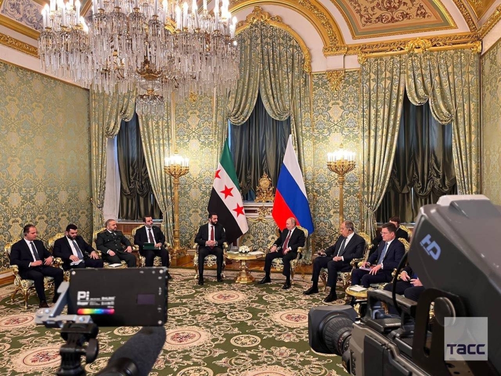 الرئيس السوري أحمد الشرع يلتقي بوتين في موسكو لبحث التعاون والعلاقات الثنائية